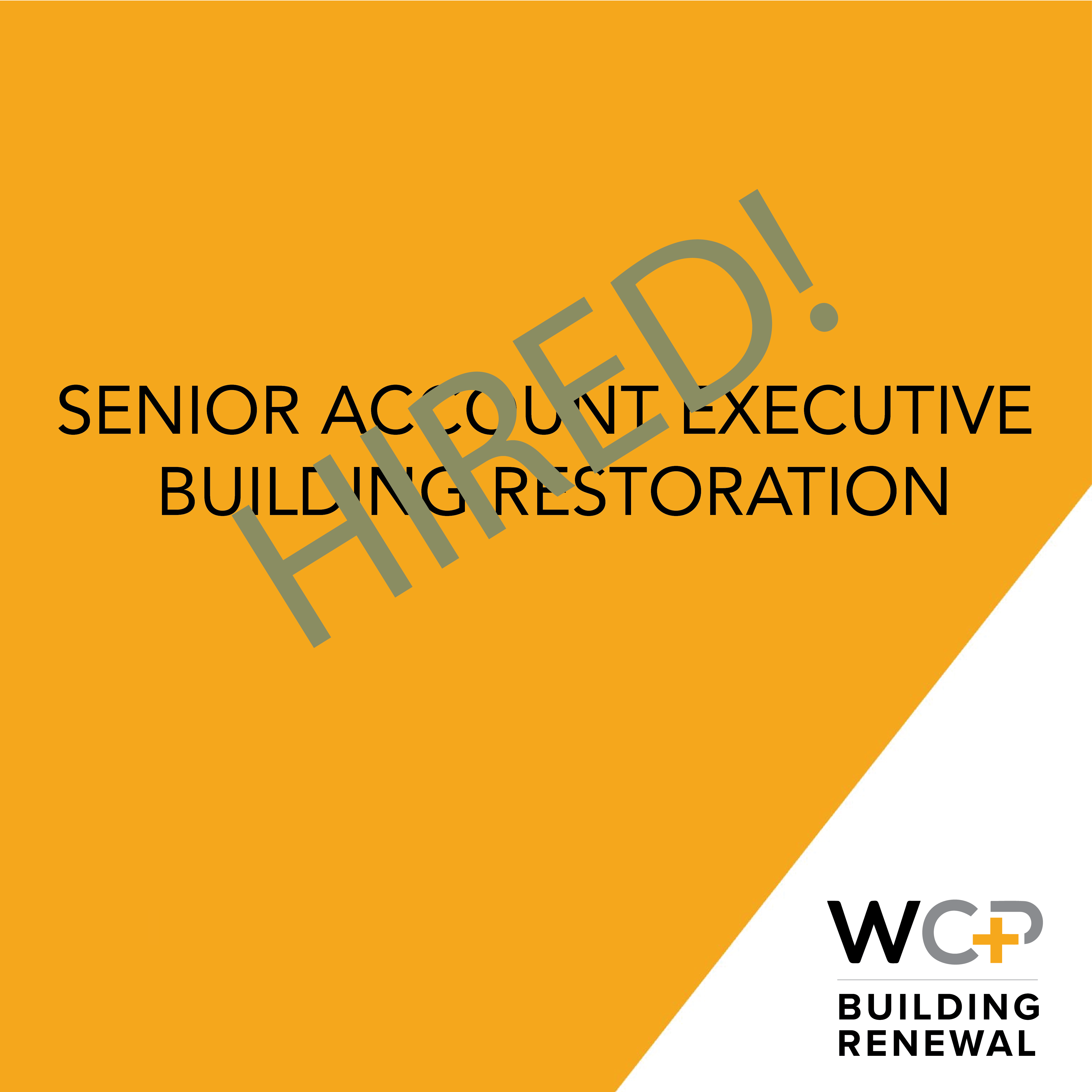 Account Executive Building Restoration